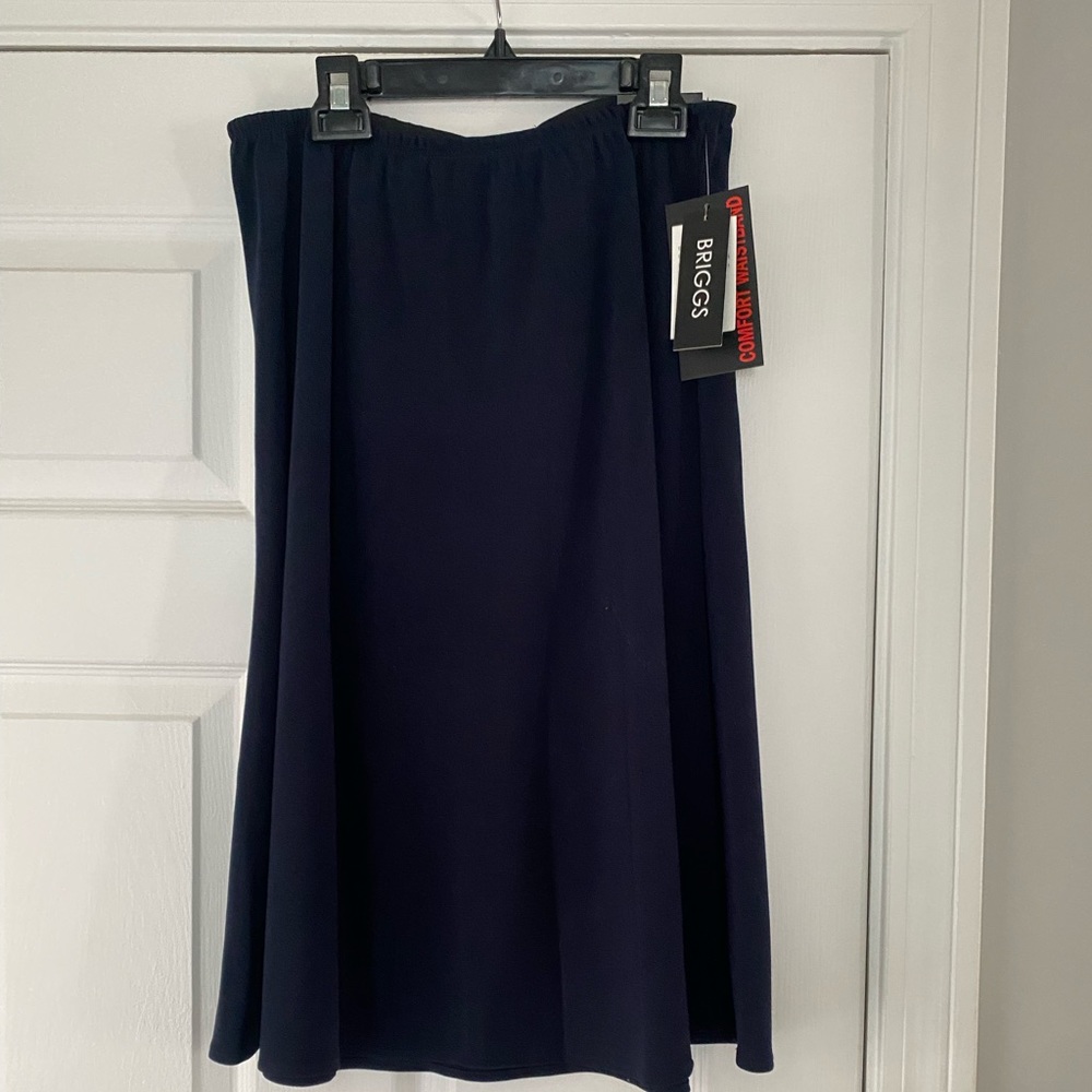 Navy skirt A line skirt, below knee length